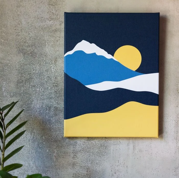 Gallery wrapped canvas print mockup
